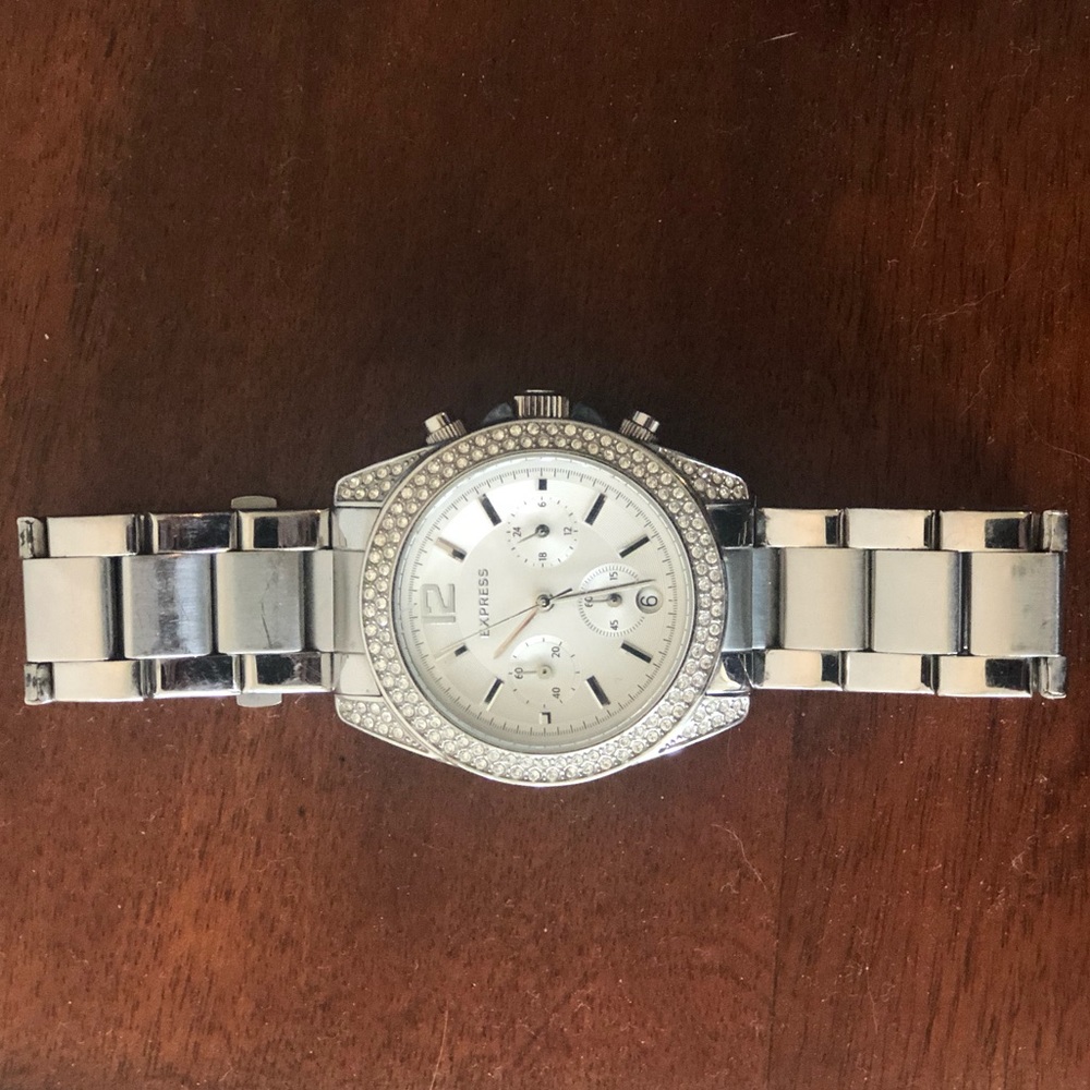 Express silver watch
